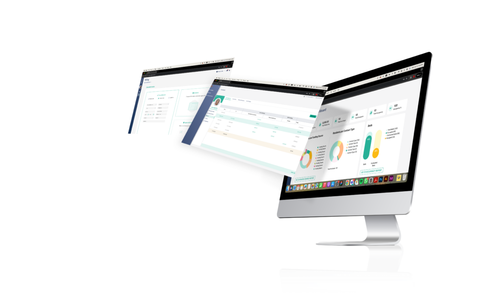 Resident billing software showing automated invoicing and payment tracking for care homes.