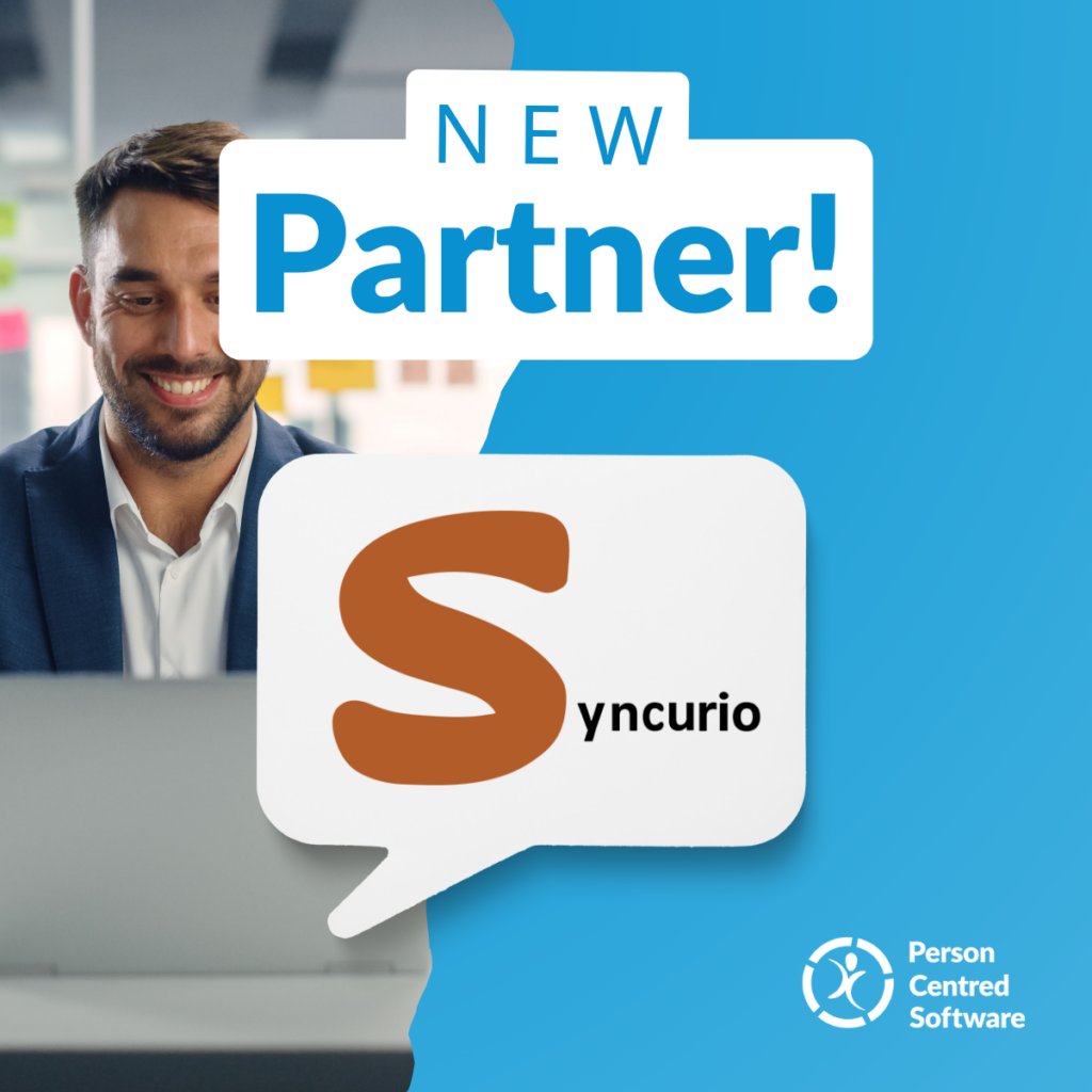 Syncurio Partners with Person Centred Software as a Premium Certified Supplier