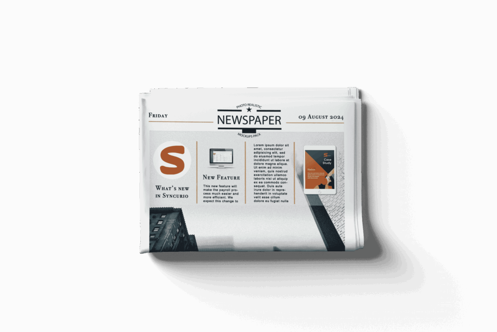 Syncurio news and updates page showing the latest product features and care home management insights.